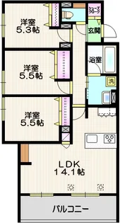 シエロ アズール【2階】の間取り