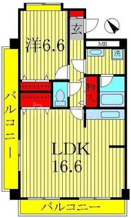 ウイングコート【3階】の間取り