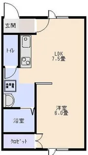 ひのき西4条【2階】の間取り