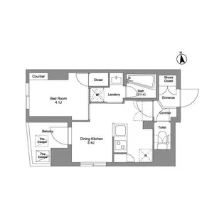 アジールコート浜松町【9階】の間取り