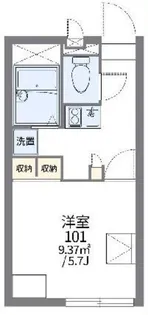 レオパレスラーク ヒル【2階】の間取り