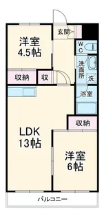 渋谷コート3号館【7階】の間取り