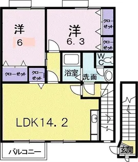 Orbly Y I【2階】の間取り
