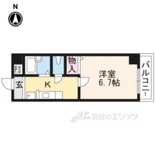 クレール山陵【2階】の間取り
