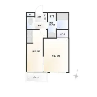 セレーノ夕陽ケ丘【3階】の間取り