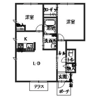 ハイツ熊見V【1階】の間取り