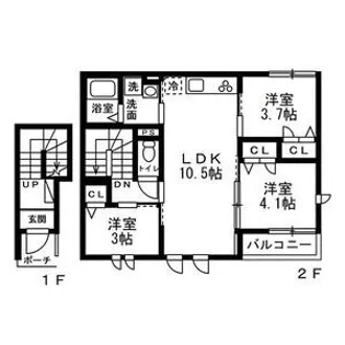 ココル【2階】の間取り