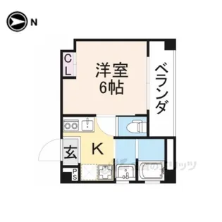 ロータス西陣【3階】の間取り