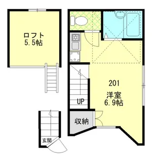テラスハウス西新井【2階】の間取り