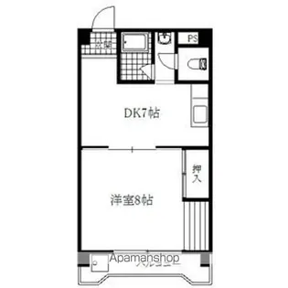 スカイハイツ【4階】の間取り