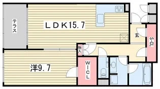 THE RESIDENCE京都東洞院四条【1階】の間取り
