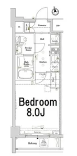 AXAS門前仲町レジデンス【3階】の間取り