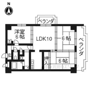プルーリオン椥辻【5階】の間取り