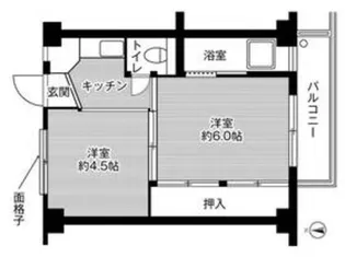 ビレッジハウス郷地3号棟【2階】の間取り