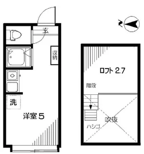 アーバンプレイス鷺宮B棟【2階】の間取り