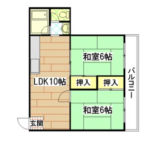 フジビルI【2階】の間取り