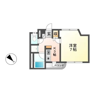 チェリーハイツIII【2階】の間取り