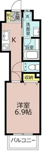 中駒名駅西マンション【9階】の間取り