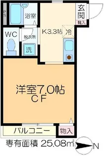 シェルム旭II【2階】の間取り