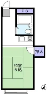 野口コーポ【3階】の間取り