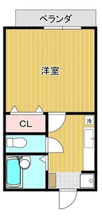 たなかハイツIII【1階】の間取り