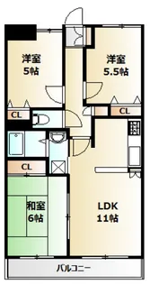 メテオール妙典【1階】の間取り