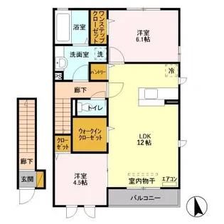 Momo House V【2階】の間取り