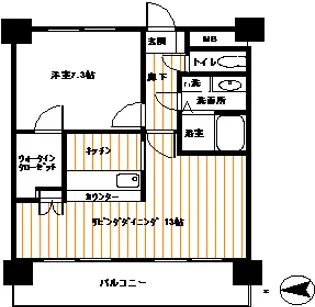 サンセイル西台【5階】の間取り