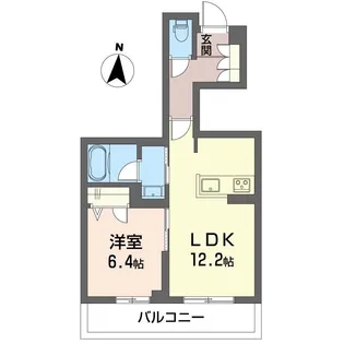 メゾンクラージュ海老名【2階】の間取り