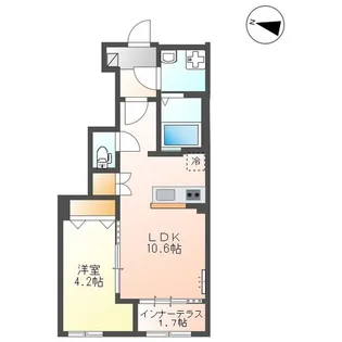 シャインヒルズK&K【1階】の間取り