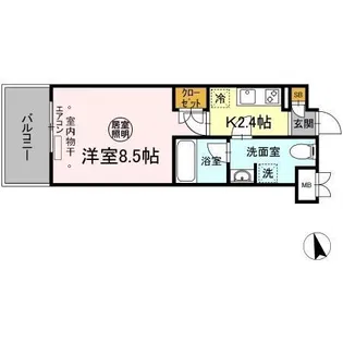 メゾンボヌール【1階】の間取り