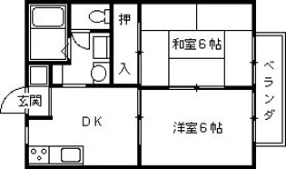 カーサピネータ【2階】の間取り