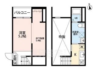 マクト鳥羽見【1階】の間取り