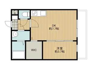 KAIN ROOMS HIRATA【3階】の間取り