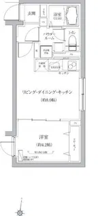 ベルシードステアー品川荏原【4階】の間取り