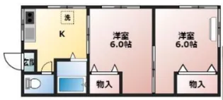 サンドリバーハイツ【1階】の間取り