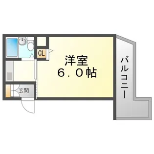 アパートメントSUITA【3階】の間取り