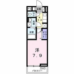 リバーサイド・大江【2階】の間取り