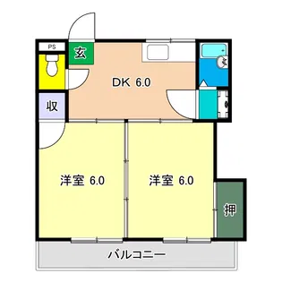 サンコート高そね【2階】の間取り