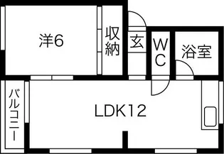 コーポラス鈴木【3階】の間取り