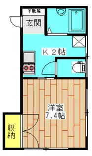 メゾンフラワーII【3階】の間取り