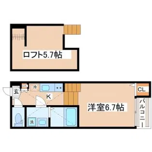 メゾン・シャドール北山【1階】の間取り