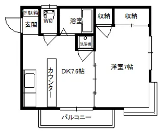 代栄パレスNo.28【2階】の間取り