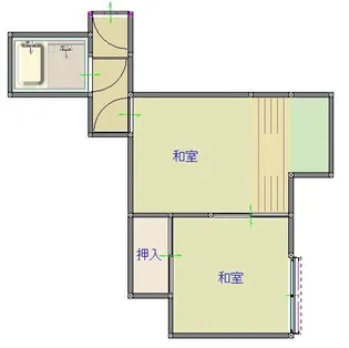 新谷アパート【2階】の間取り