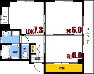 広島県安芸郡府中町鶴江2【マンション】の間取り