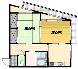 立岩町 林田ビル【4階】の間取り
