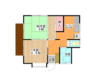 サンハイツ【1階】の間取り