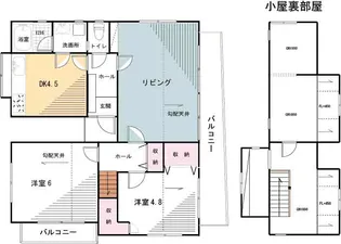 野川ハイツ【2階】の間取り