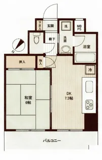 グリーンパーク新向島【8階】の間取り