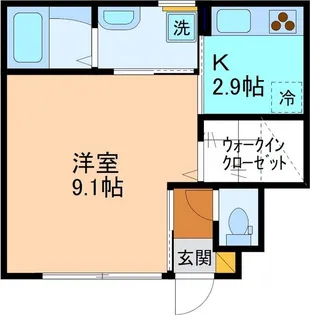インテグラル米泉【1階】の間取り